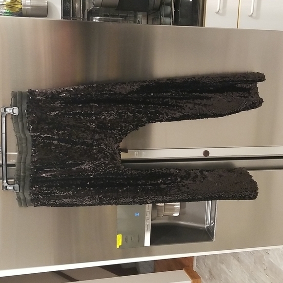 💕R13💕 Harem Sequin Pant ~ Drop Crotch Sweatpants Black XS NWOT - Picture 13 of 16